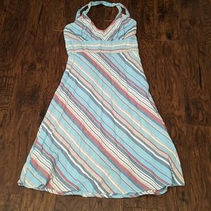 Striped halter dress - size small